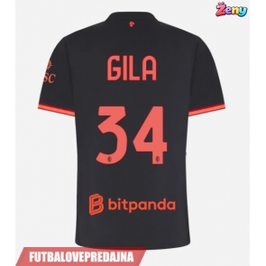 Lacne Ženy Futbalové dres AC Milan Mario Gila #34 2026-27 Krátky Rukáv - Tretina